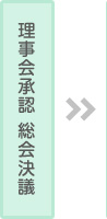 理事会承認　総会決議